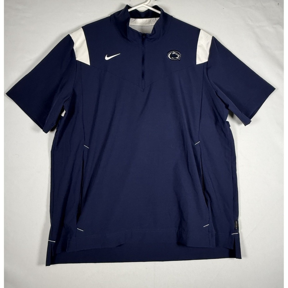 Penn State Nittany Lions Nike Short Sleeve Jacket Shirt Men's XL Coach Sideline